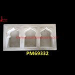 Natural Carved White Marble Jharokha