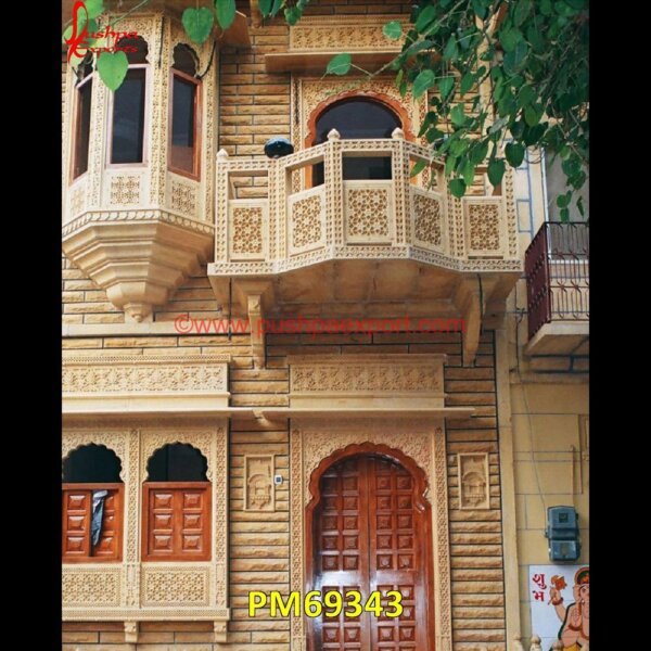 Carving Sandstone Jharokha For Home PM69343 marble jharokha,stone jharokha,jaisalmer stone jharokha price,sandstone jharokha,inlaid jharokha,inlay jharokha,jodhpur stone jharokha,stone carved jharokha,stone jharokha designs,.jpg