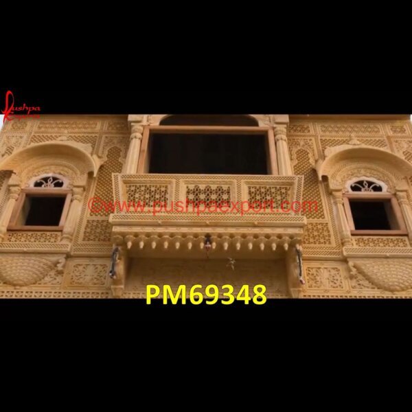 Design Carved Sandstone Window PM69348 inlay jharokha,jodhpur stone jharokha,stone carved jharokha,stone jharokha designs,marble window,stone window,marble jharokha,stone jharokha,jaisalmer stone jharokha price,sandston.jpg