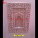 Pink Sandstone Carved Jharokha