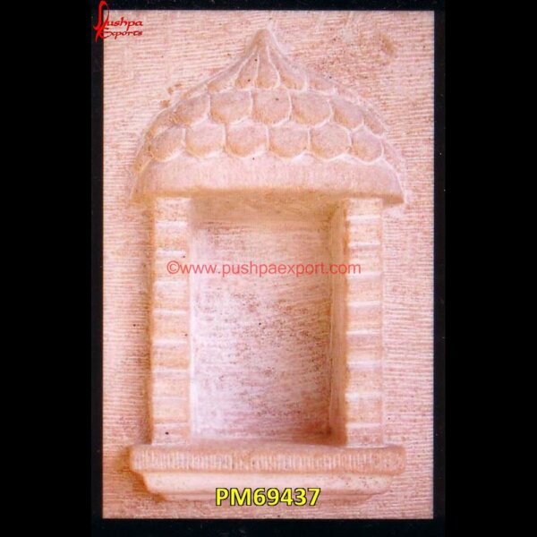 Pink Sandstone Jharokha For Decoration PM69437 jodhpur stone jharokha,stone carved jharokha,stone jharokha designs,marble window,stone window,marble jharokha,stone jharokha,jaisalmer stone jharokha price,sandstone jharokha,inla.jpg