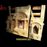 Yellow Sandstone Carved Jharokha For Decor