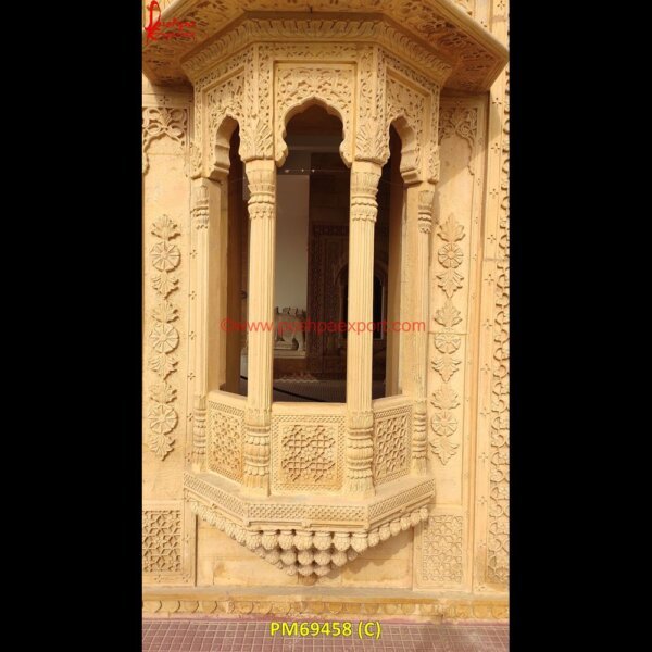 PM69458 (C) stone window,marble jharokha,stone jharokha,jaisalmer stone jharokha price,sandstone jharokha,inlaid jharokha,inlay jharokha,jodhpur stone jharokha,stone carved jharokha,stone jhar.jpg