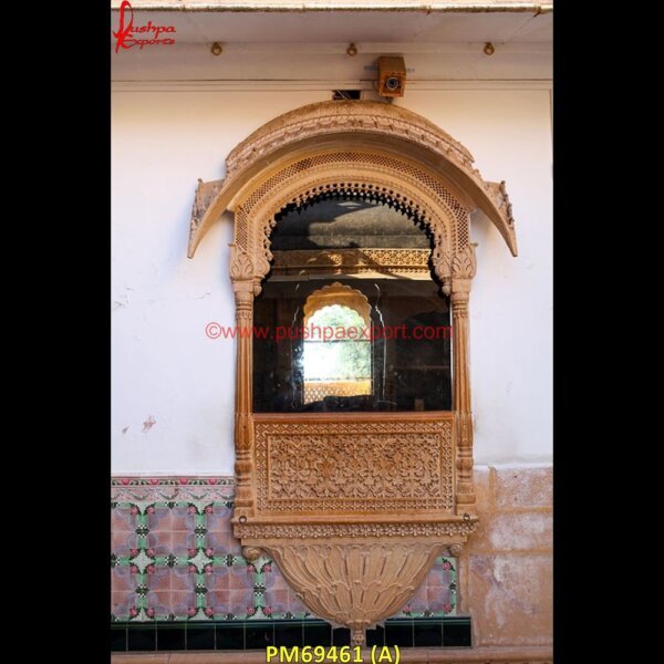 Modern Yellow Sandstone Jharokha PM69461 (A) stone jharokha designs,marble window,stone window,marble jharokha,stone jharokha,jaisalmer stone jharokha price,sandstone jharokha,inlaid jharokha,inlay jharokha,jodhpur stone jhar.jpg