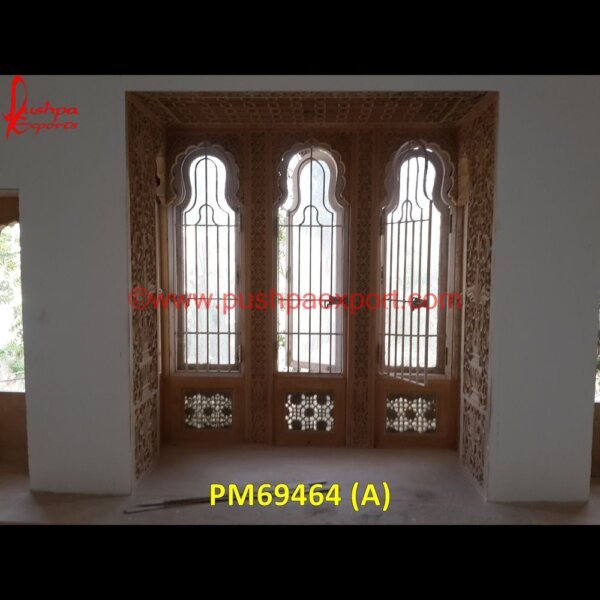 Sandstone Window For Home PM69464 (A) inlaid jharokha,inlay jharokha,jodhpur stone jharokha,stone carved jharokha,stone jharokha designs,marble window,stone window,marble jharokha,stone jharokha,jaisalmer stone jharokh.jpg