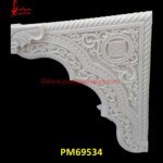 Motif Carved White Stone Arch
