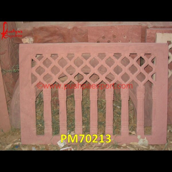 Pink Sandstone Balcony Railing PM70213 stone deck railing,stone handrail,stone jali railing,stone railing balcony,stone stairs with railing,balustrades stone,stone balusters,stone railing,balcony stone railing,baluster.jpg