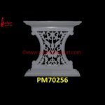 Motif Carved White Marble Railing