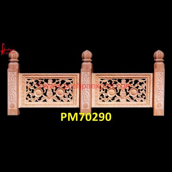 Jali Carved Pink Sandstone Railing PM70290 stone balcony balustrade,stone balcony railing,stone baluster railing,stone balustrades and handrails,stone deck railing,stone handrail,stone jali railing,stone railing balcony,sto.jpg