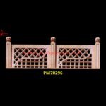 Balcony Railing Of Natural Pink Sandstone