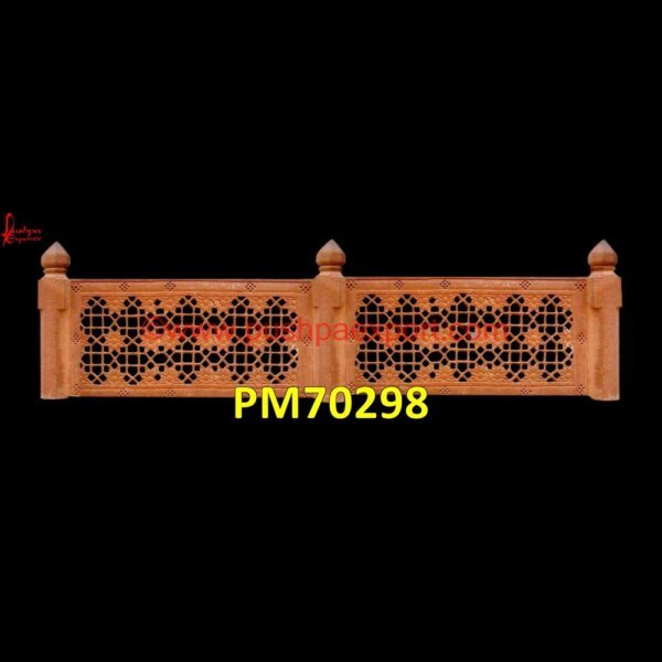 Railing Of Red Sandstone PM70298 stone stairs with railing,balustrades stone,stone balusters,stone railing,balcony stone railing,baluster marble,balustrade granite,cast stone railing,garden stone balustrade,granit.jpg