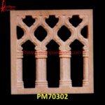 Natural Pink Sandstone Balcony Railing