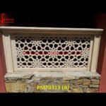 Carved Natural White Marble Balcony Railing