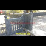 Natural Stone Black Marble Railing