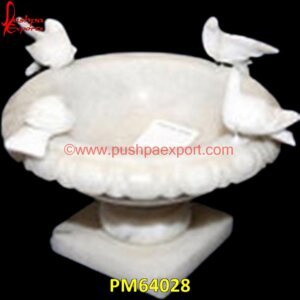 Carved Stone Bird Bath