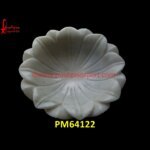 White Marble Flower Shape Bowl