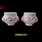 Inlay White Marble Decorative Bowl