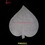 Leaf Shaped White Marble Bowl