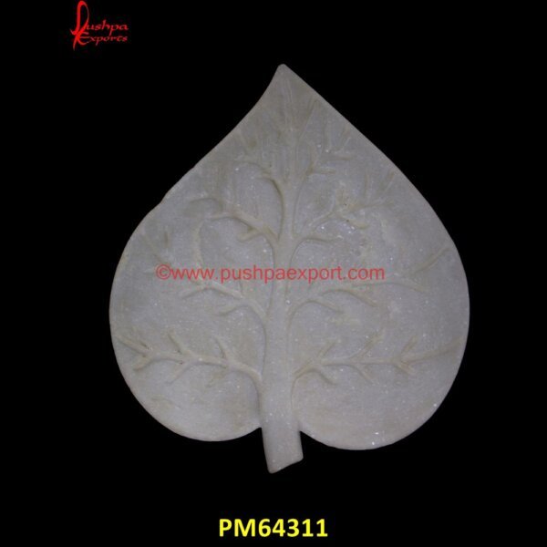 Leaf Shaped White Marble Bowl PM64311 marble fluted bowl,marble lotus bowl,marble petal bowl,marble ruffle bowl,marble scalloped bowl,marble stone bowl,marble urli,marble urli bowl,marble urli with stand,pink marble bo.jpg