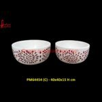 White Marble Inlay Bowl