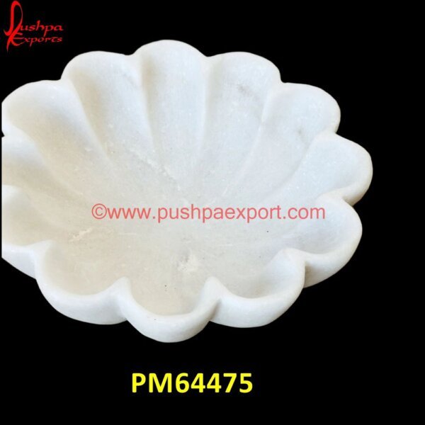 Flower Shape Design Marble Bowl PM64475 marble stone bowl,marble urli,marble urli bowl,marble urli with stand,pink marble bowl,stone urli,vintage marble bowl,wavy marble bowl,white marble decorative bowl,white marble fru.jpg