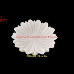 White Stone Flower Curve Bowl