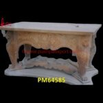 Pink Marble Lion Legs Table