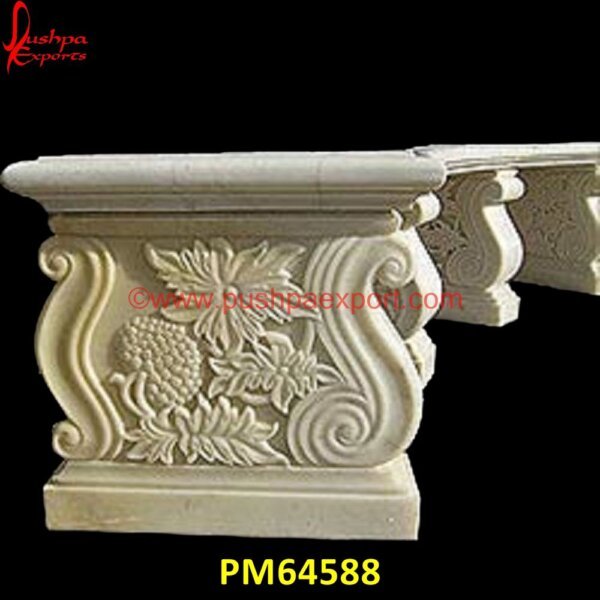 Outdoor Stone Garden Bench PM64588 backless garden bench,bench chair outdoor,black garden bench,carved bench,curved garden bench,curved patio bench,curved stone bench,decorative garden bench,decorative outdoor bench.jpg