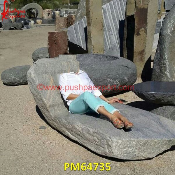 Stone Seating Bench PM64735 rainbow stone bench,rough stone bench,round stone bench,rustic stone bench,rustic stone garden benches,sandstone bench,sandstone garden bench,solid granite bench,solid stone garden.jpg