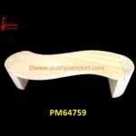 Curved Sandstone Seating Bench
