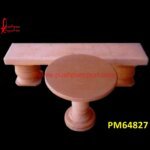 Red Sandstone Seating Bench