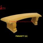 Sandstone Curved Bench