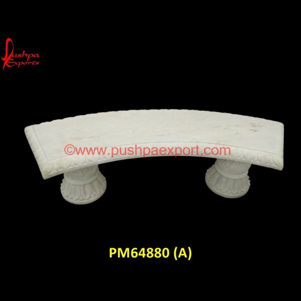 White Stone Curved Shape Bench PM64880 (A) outdoor backless bench,outdoor bench table,outdoor garden bench,outdoor patio bench,outdoor stone bench,patio storage bench,patio table with bench,rustic outdoor bench,small garden.jpg