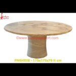 Round Sandstone Coffee Table