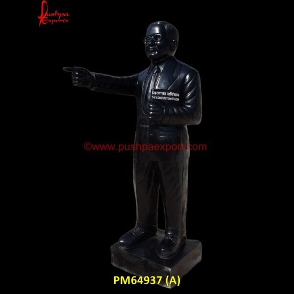 Black Stone Ambedkar Marble Statue Silver Furniture, White Metal ...