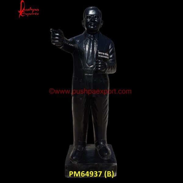 Black Stone Ambedkar Marble Statue Silver Furniture, White Metal ...