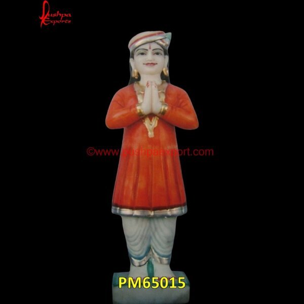 White Marble Painted Chowkidaar Sculpture PM65015 Marble Chowkidaar Sculpture, White Marble Chowkidaar Statue, Marble Chowkidaar Figurine, Marble Chowkidaar Idol, White Marble Chowkidaar Statue, Black Marble Chowkidaar.jpg