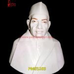 White Stone Carved Man Statue