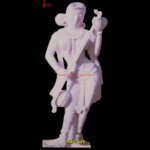 Lady With Veena Stone Statue