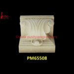 White Stone Carved Table Base