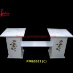 Inlay White Marble Center Table