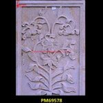 Rainbow Sandstone Carved Wall Panel