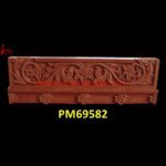 Red Sandstone Design Carved Wall Panel