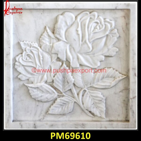 Flower And Leaves Design Carved White Marble Panel PM69610 interior stone panels,interior stone wall veneer,marble panel,marble wall panels,river rock wall panels,slate wall panels,stone facade panels,stone panels exterior,stone sheets for.jpg