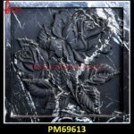 Natural Black Stone Carving Marble Panel