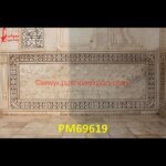 Antique Finish White Marble Wall Decor