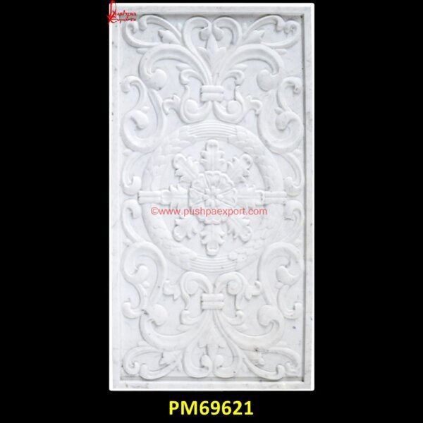 Flower Design Carved White Stone Wall Panel PM69621 grey stone wall panels,indoor stone wall panels,interior decorative stone wall panels,large stone panels,limestone wall panels,marble bathroom wall panels,marble panels for bathroo.jpg