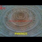 Flower Design Carving Stone Wall Panel