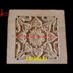 Flower Design Carving Sandstone Wall Panel