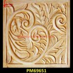 Flower Design Carved Sandstone Wall Decor